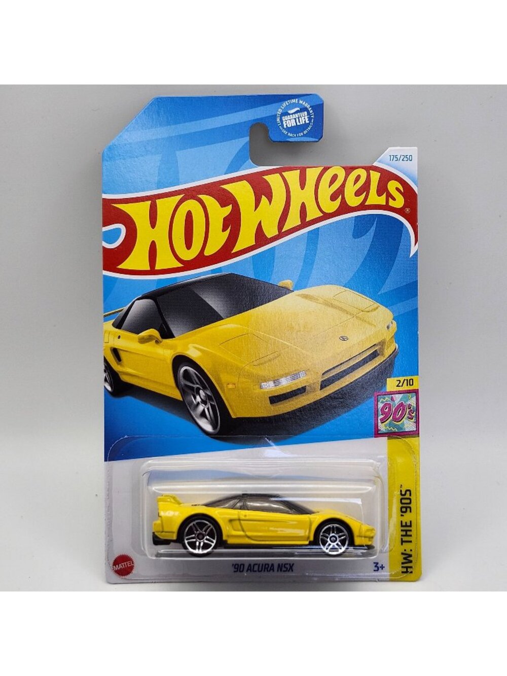 Hot Wheels 90 Acura NSX Yellow HW The 90s 2/10 175/250